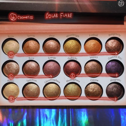 Galaxy Chic Baked Eyeshadow Palette/bh cosmetics/アイシャドウパレットを使ったクチコミ(6枚目)