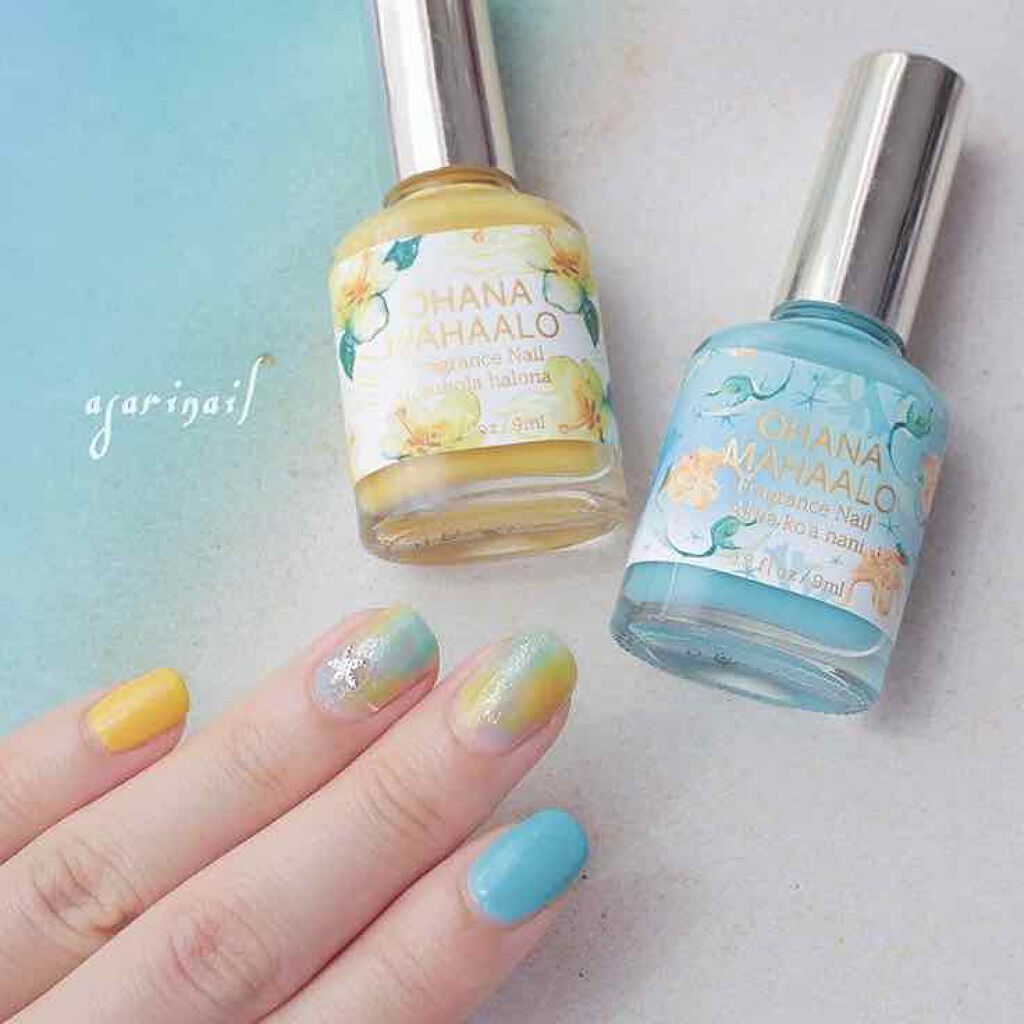 オハナ・マハロ フレグランスネイル  全8色 〈アクア コアナニ〉/OHANA MAHAALO/マニキュアを使ったクチコミ（2枚目）