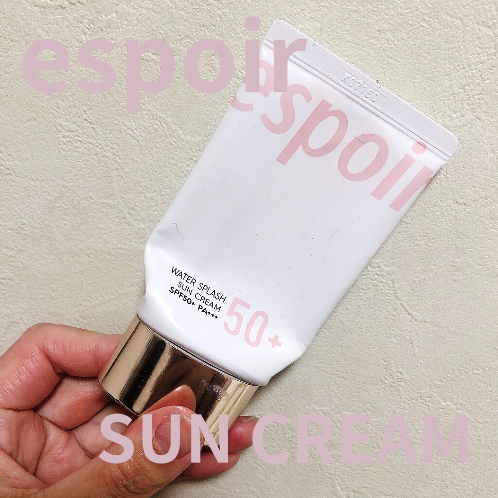 ウォータースプラッシュサンクリーム/espoir/日焼け止め・UVケアを使ったクチコミ（1枚目）