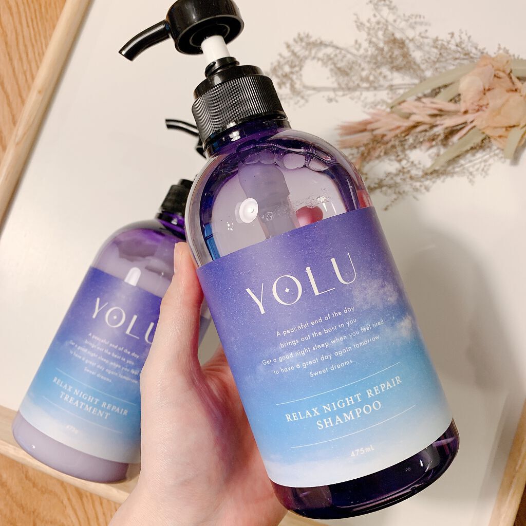 カームナイトリペアシャンプー/トリートメント/YOLU/市販シャンプーを使ったクチコミ(2枚目)