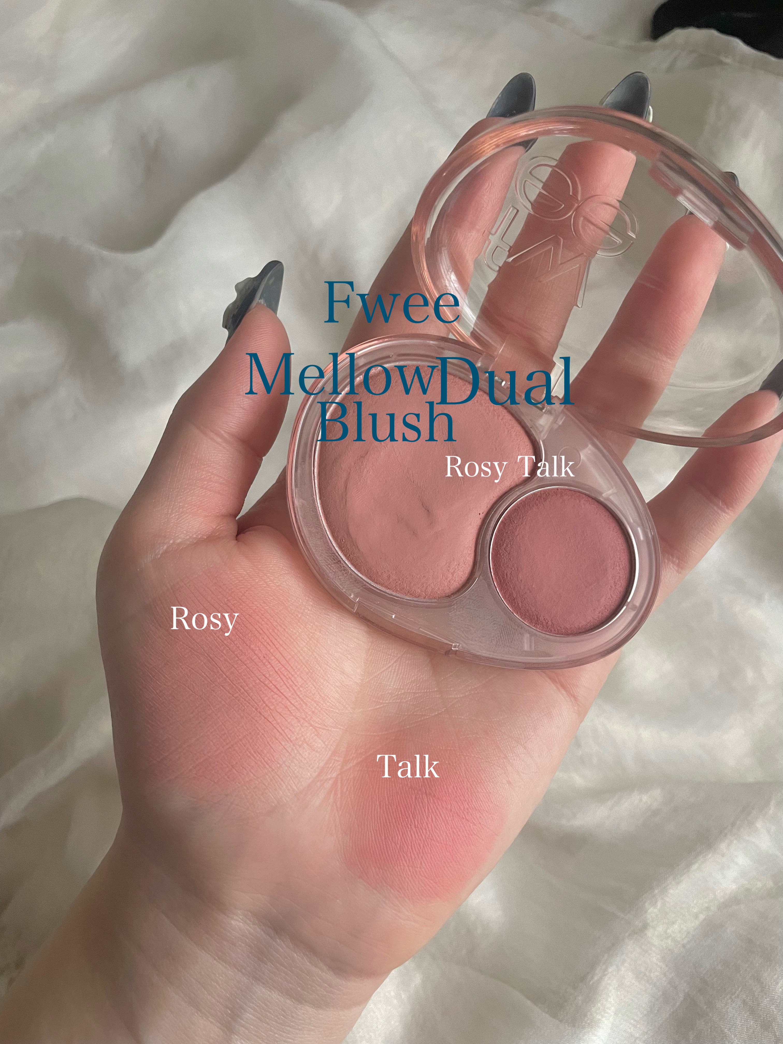 デュアルチークメロウ/fwee/ジェル・クリームチークを使ったクチコミ（1枚目）