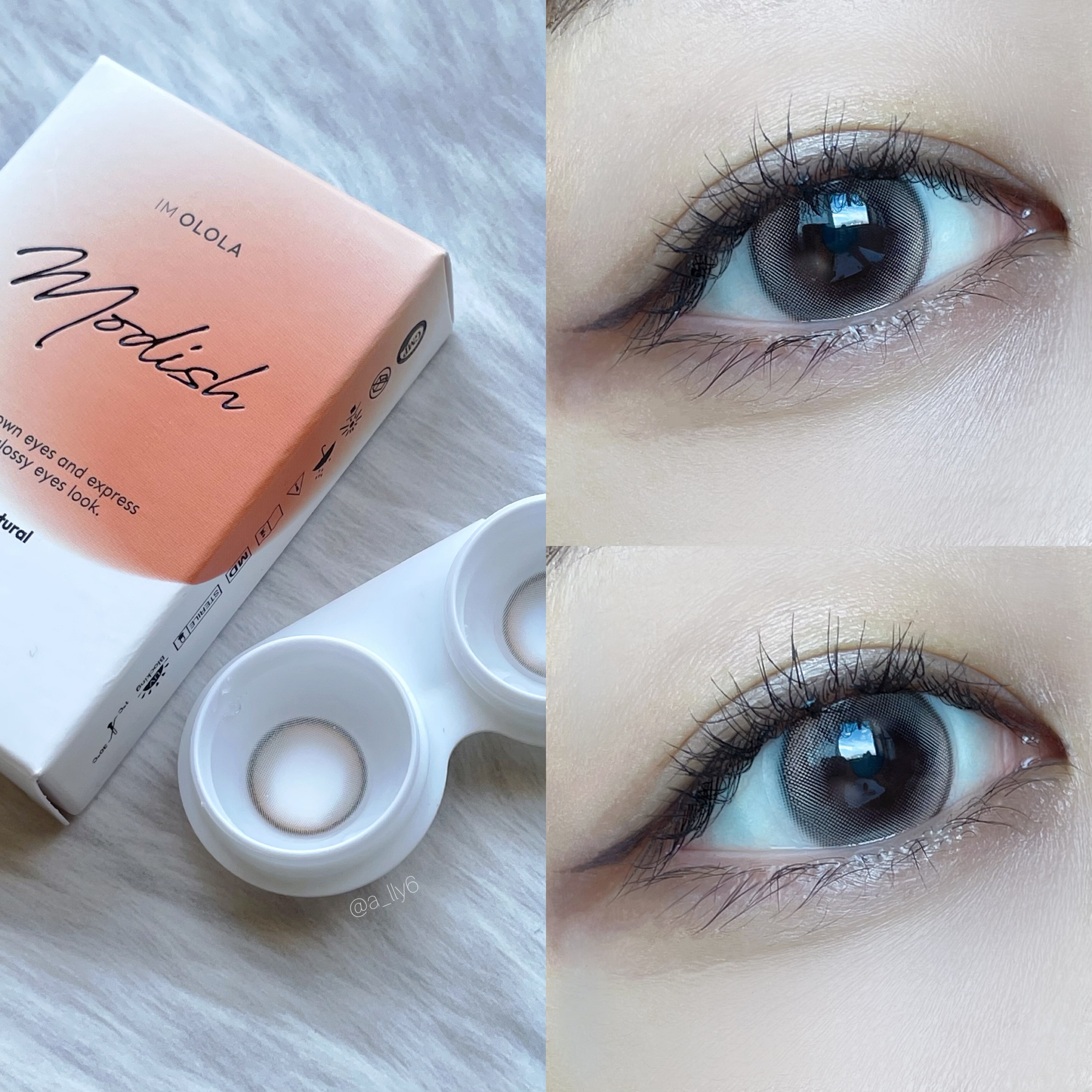 モディッシュ(Modish)マンスリー/OLOLA/１ヶ月（１MONTH）カラコンを使ったクチコミ（3枚目）