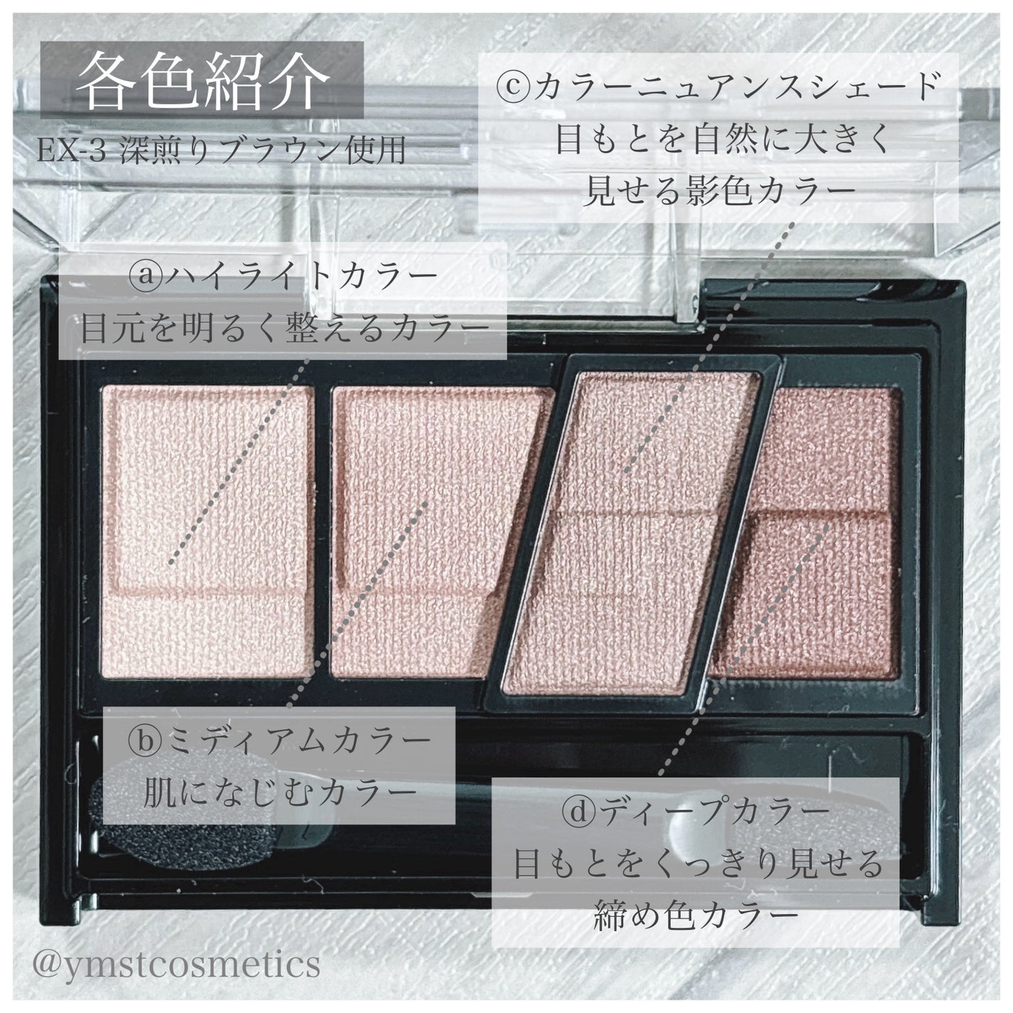 デザイニングブラウンアイズ/KATE/アイシャドウパレットを使ったクチコミ(4枚目)