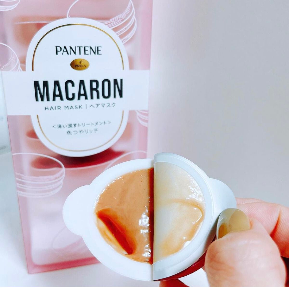パンテーンマカロン ヘアマスク 色つやリッチ/パンテーン/ヘアマスク・ヘアパックを使ったクチコミ(3枚目)