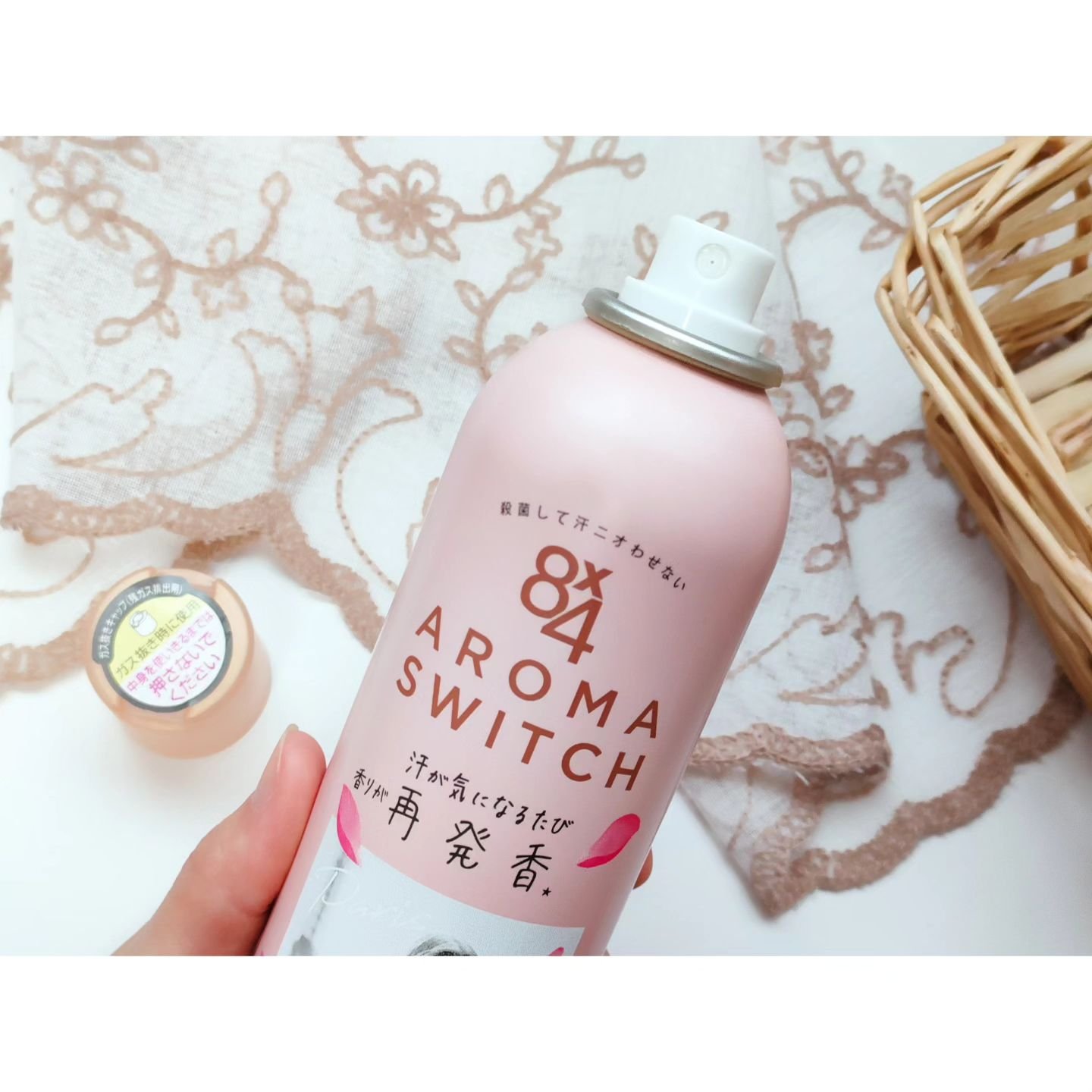 8x4 アロマスイッチ スプレー パリスブーケの香り/８ｘ４/デオドラント・制汗剤を使ったクチコミ（2枚目）