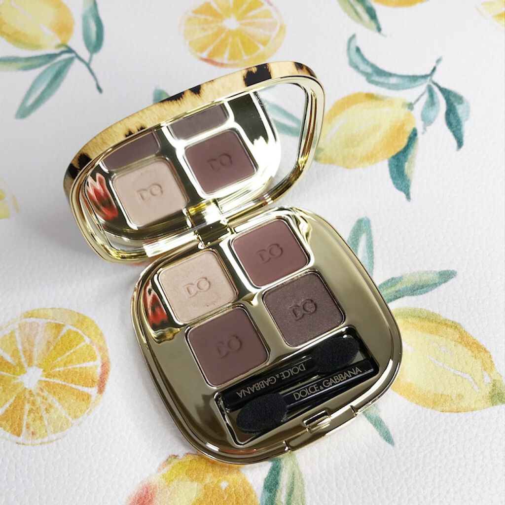 フェリンアイズ インテンスアイシャドウ クアッド/DOLCE&GABBANA BEAUTY/アイシャドウパレットを使ったクチコミ(2枚目)