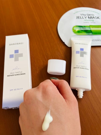 ミルクシスルリペアシカサンスクリーンプラス/BANOBAGI/日焼け止めミルクを使ったクチコミ(2枚目)