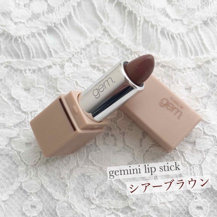 gemini lip stick/la peau de gem./口紅を使ったクチコミ(1枚目)