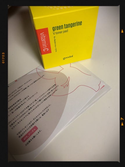 グリーンタンジェリン ビタCダークスポットケアパッド/goodal/トナーパッドを使ったクチコミ(1枚目)