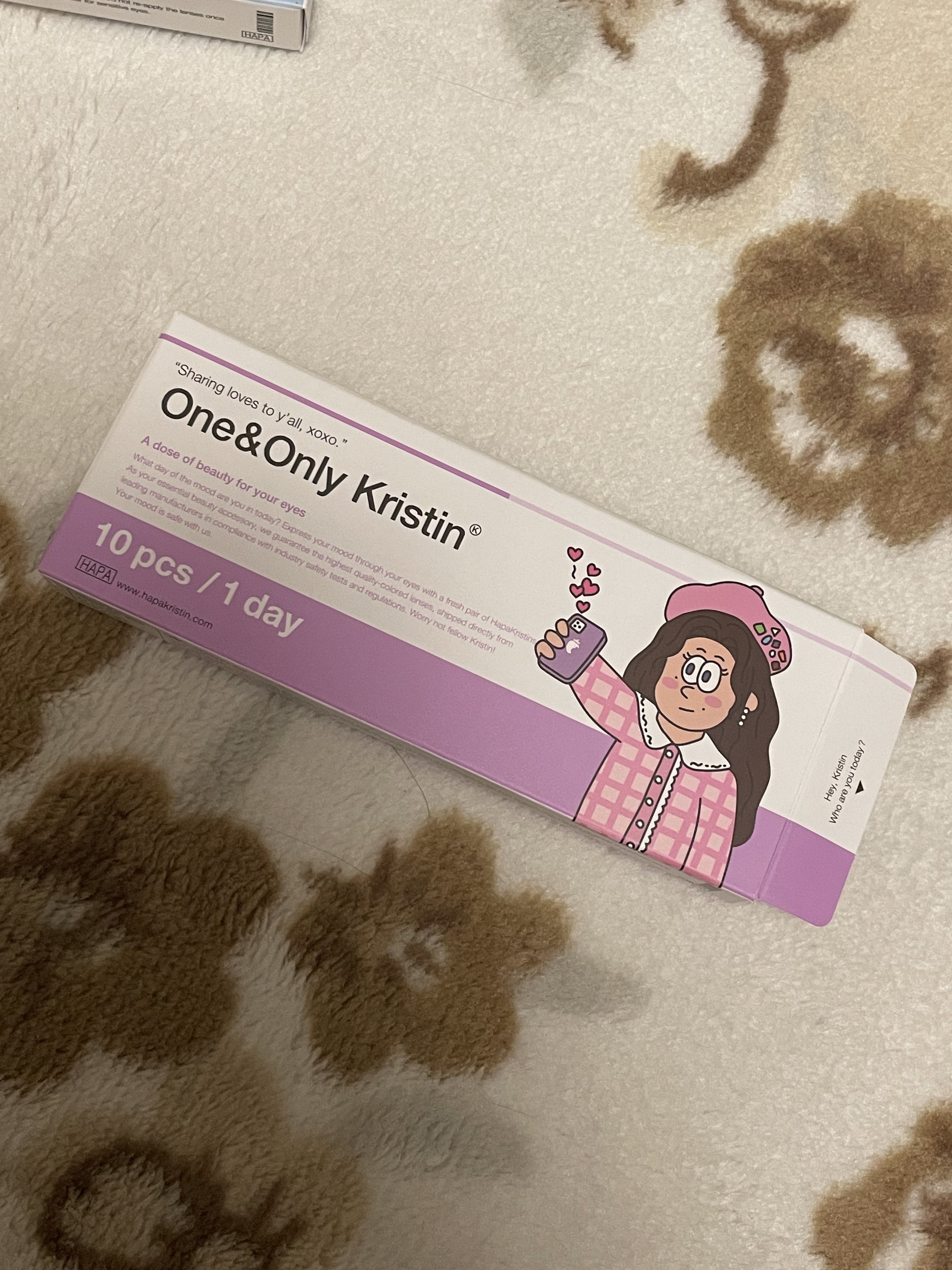 One & Only Kristin/Hapa kristin/カラーコンタクトレンズを使ったクチコミ（1枚目）