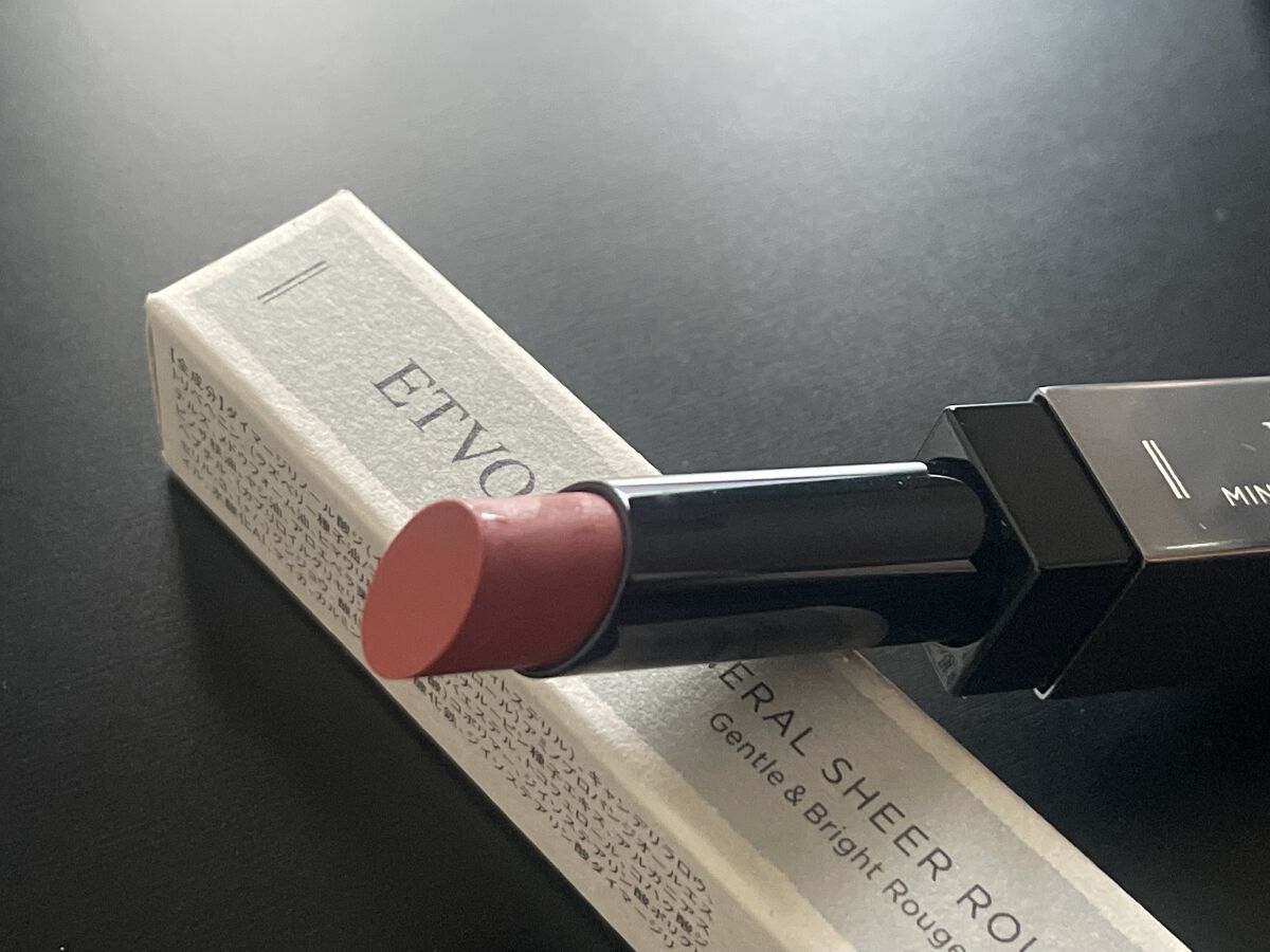 ミネラルシアールージュ オレンジペコ/エトヴォス/口紅を使ったクチコミ（2枚目）