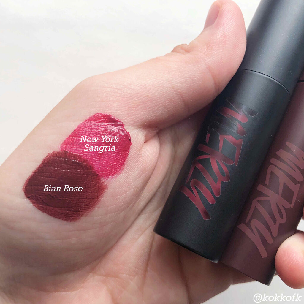 ザ ファースト ベルベット ティント シーズン１/MERZY/リップティントを使ったクチコミ（2枚目）