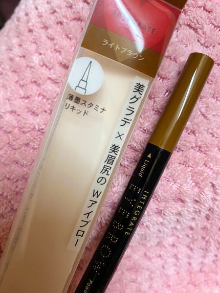 ビューティーガイドアイブロー N/インテグレート/リキッドアイブロウを使ったクチコミ(3枚目)