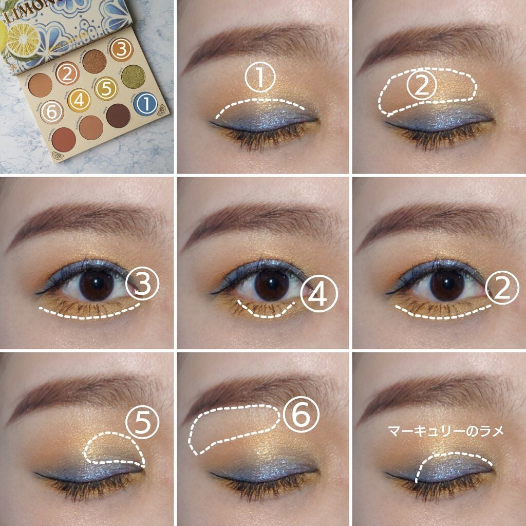 Limoncello Eyeshadow Palette/ColourPop/アイシャドウパレットを使ったクチコミ(4枚目)