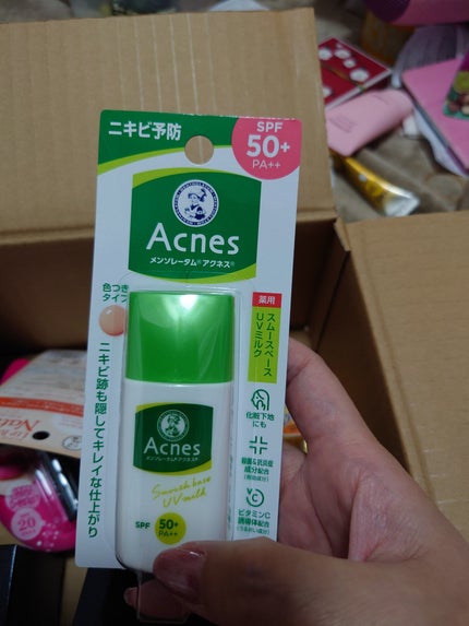 薬用スムースベースUVミルク/メンソレータム アクネス/化粧下地を使ったクチコミ(2枚目)