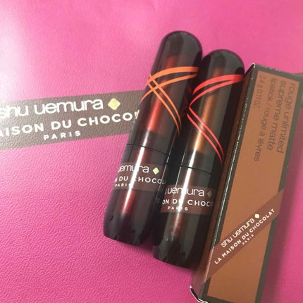ルージュ アンリミテッド マット/shu uemura/口紅を使ったクチコミ(4枚目)