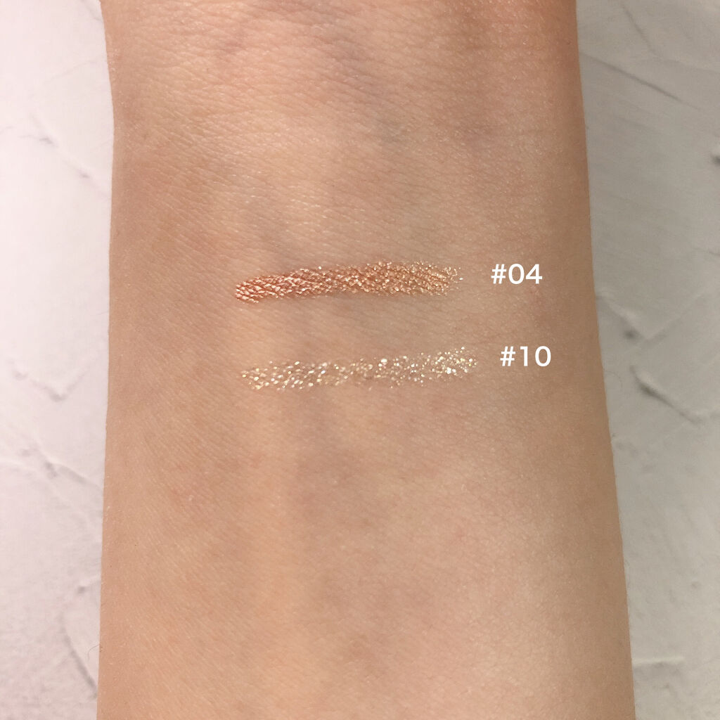 Starry Eyes Am9 to Pm9 Gel Eyeliner 10 #Shine Gold/lilybyred/ジェルアイライナーを使ったクチコミ（2枚目）