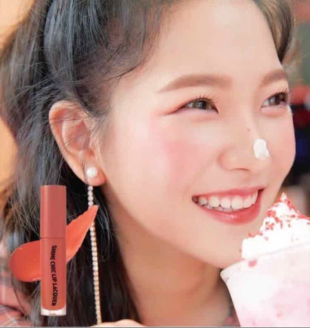 シャインシックリップラッカー/ETUDE/リップグロスを使ったクチコミ（2枚目）