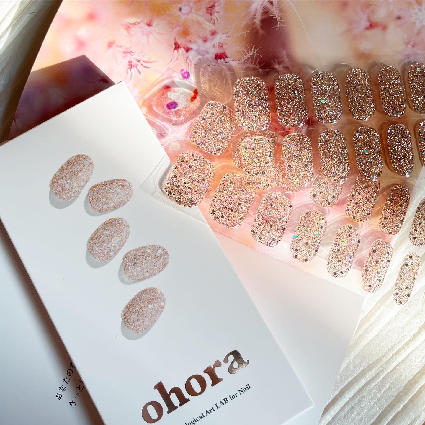 セミキュアジェルネイル（ハンド） NB-020 N Pixie Dust/ohora/ネイルシールを使ったクチコミ（1枚目）