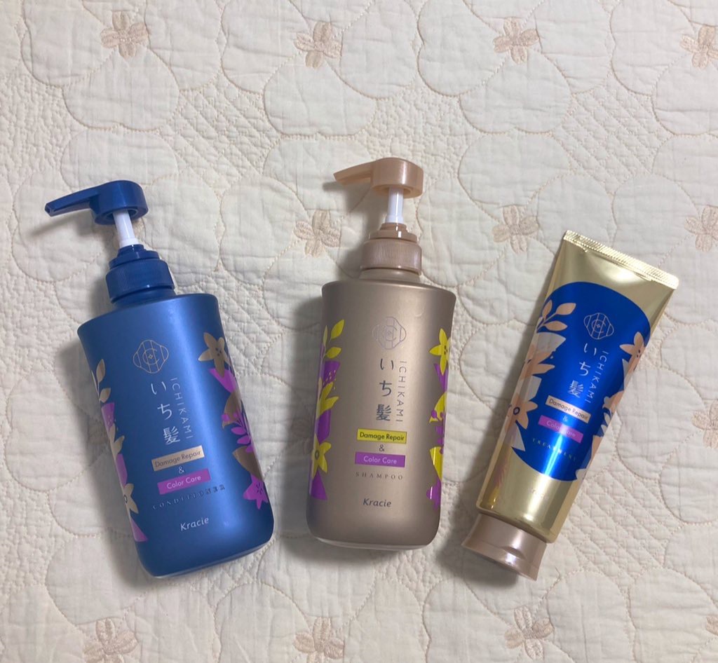 ダメージリペア＆カラーケア トリートメント/いち髪/洗い流すヘアトリートメントを使ったクチコミ（1枚目）