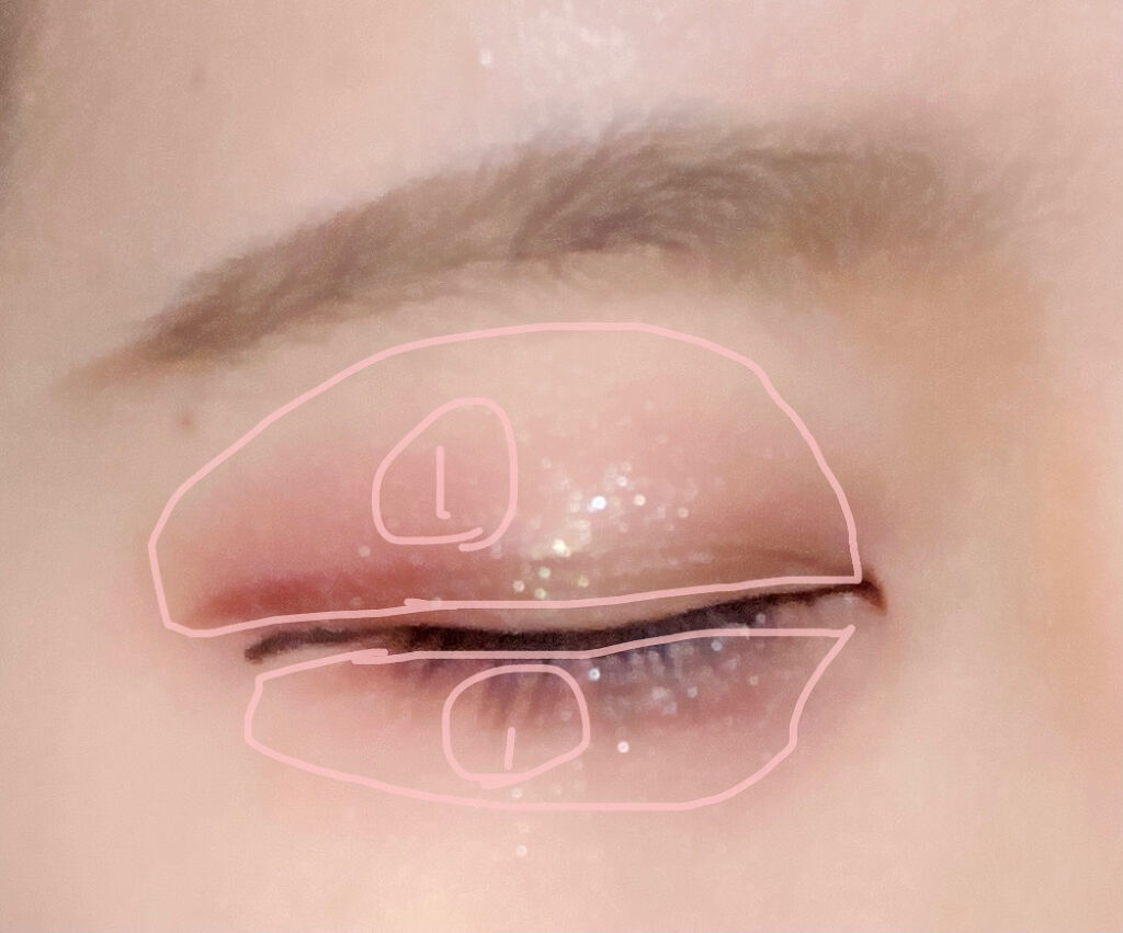 ジュエルスターアイズ 01 クリスタルシルバー/キャンメイク/ジェル・クリームアイシャドウを使ったクチコミ（3枚目）