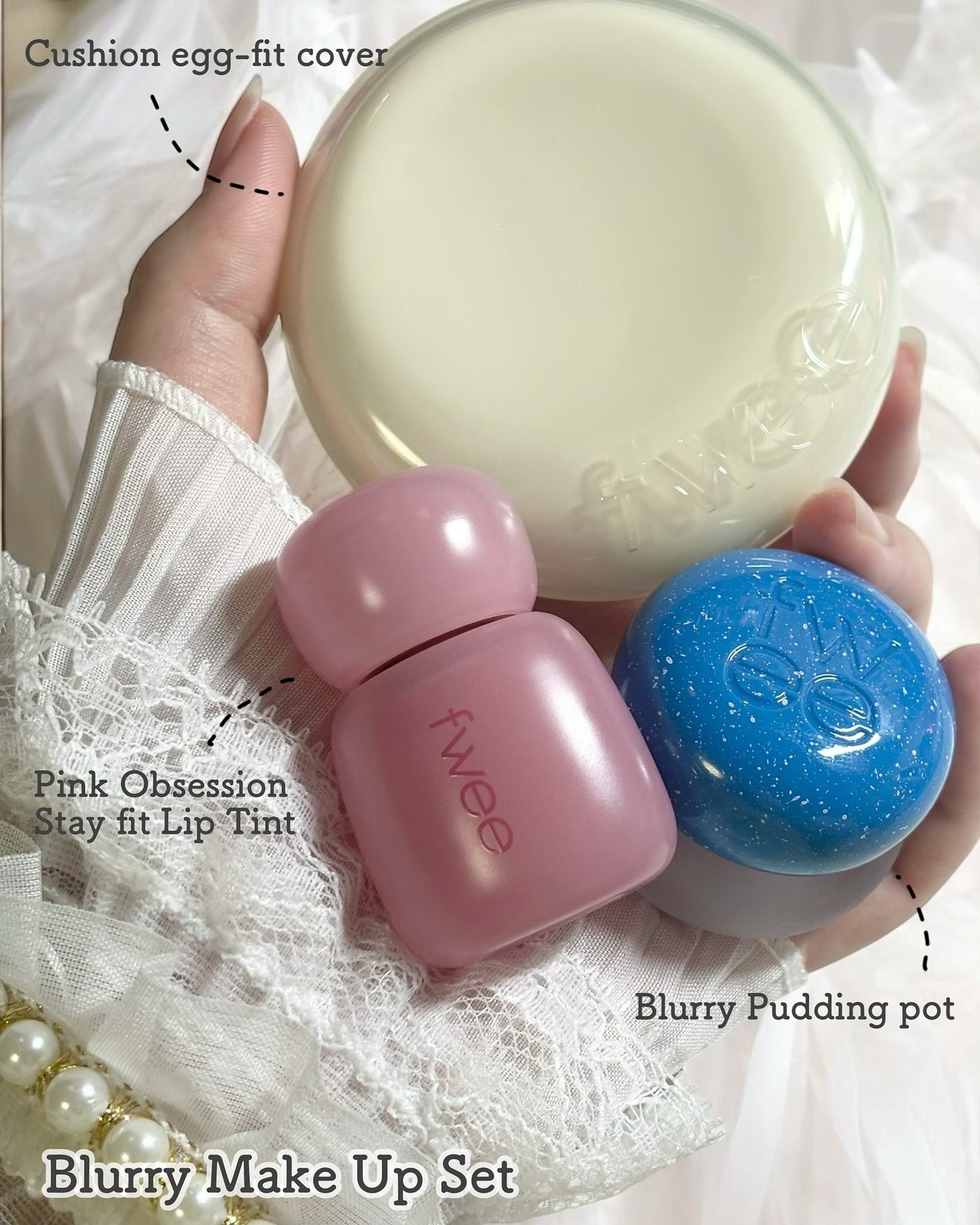 リップアンドチーク ブラーリープリンポット/fwee/口紅を使ったクチコミ(2枚目)