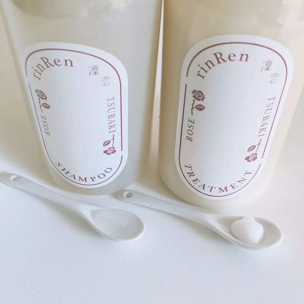 シャンプー/トリートメント ローズ&ツバキ/rinRen(凛恋)/市販シャンプーを使ったクチコミ(4枚目)