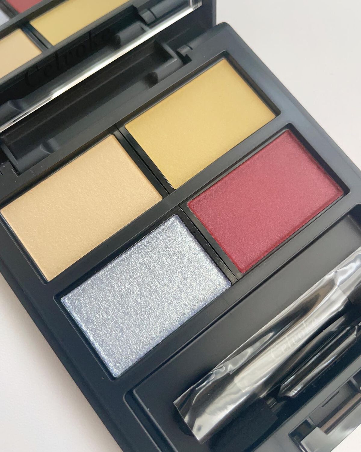 セルヴォーク ヴァティック アイパレット 04 ピスタチオレッド/Celvoke/アイシャドウパレットを使ったクチコミ（2枚目）