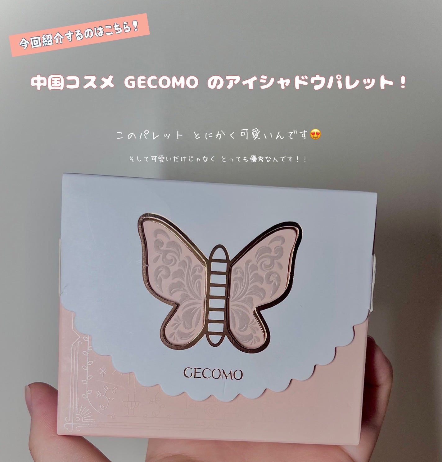 butterfly 6 colors Eye Shadow/gecomo/アイシャドウパレットを使ったクチコミ(2枚目)
