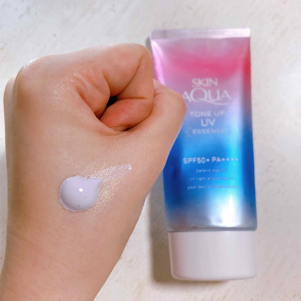 スキンアクア トーンアップUVエッセンス/スキンアクア/日焼け止めクリームを使ったクチコミ(2枚目)