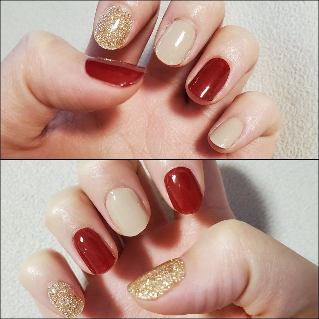 セミキュアジェルネイル(ハンド)/ohora/ネイルシールを使ったクチコミ(1枚目)