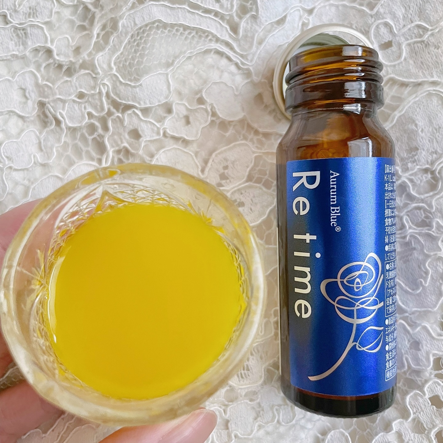 Re time ブルーローズドリンク/オーラムブルー/美容ドリンクを使ったクチコミ（2枚目）