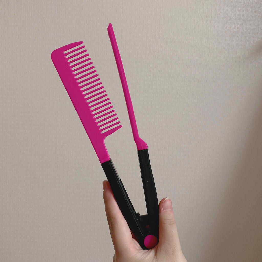 はさんでサラ髪ストレート! ブロー&スタイリングコーム/セイワ・プロ/ヘアコームを使ったクチコミ(2枚目)