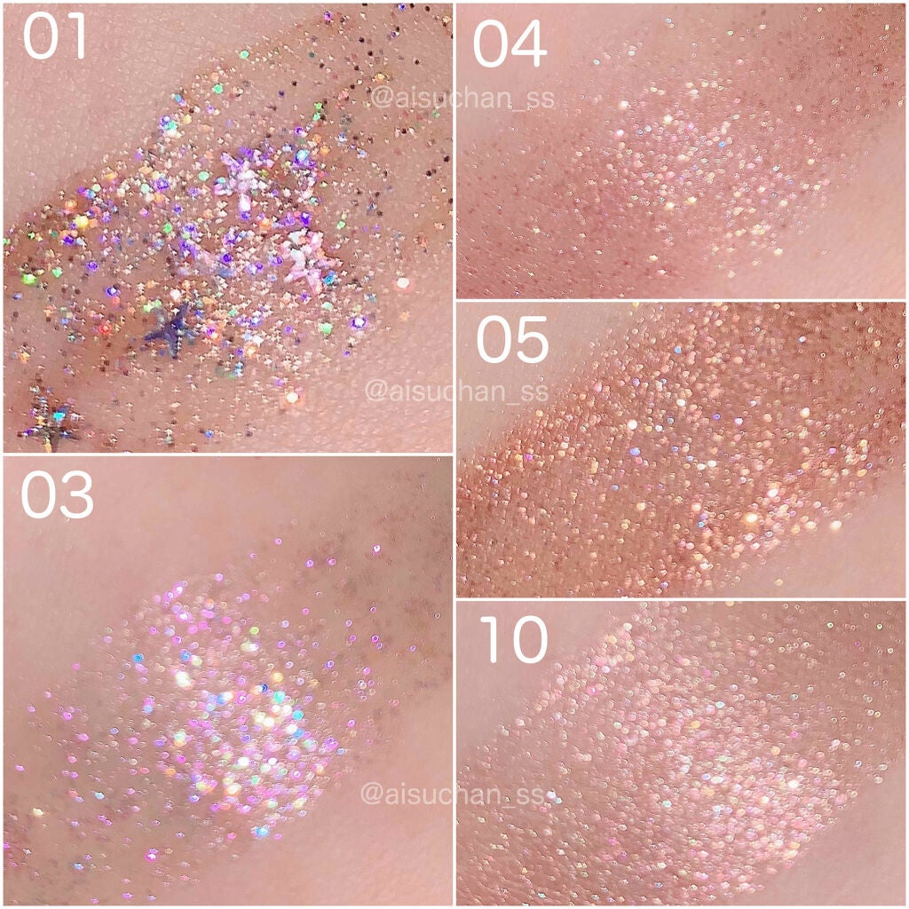 グリッタープリズム リキッド/MISSHA/グリッターを使ったクチコミ(4枚目)