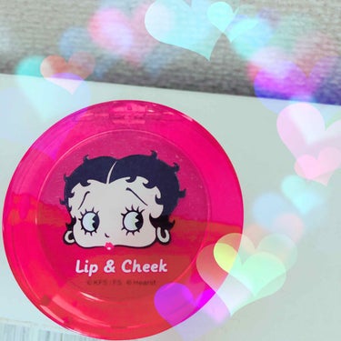 自己満コスメ記録🕊 on LIPS 「390マートで購入したベティちゃんのlip&cheek😍❤️💖..」（1枚目）