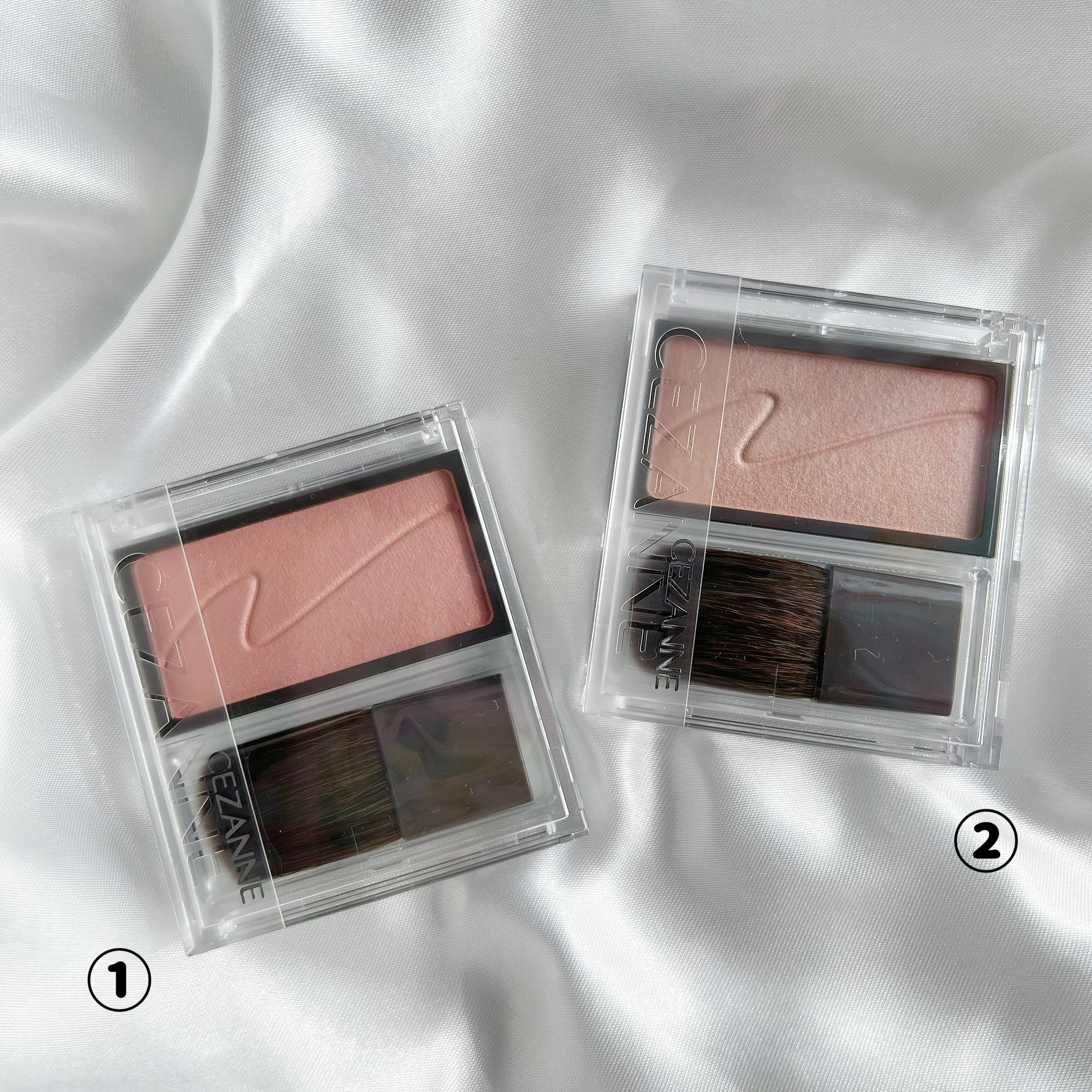 チークブラッシュ/CEZANNE/パウダーチークを使ったクチコミ（2枚目）