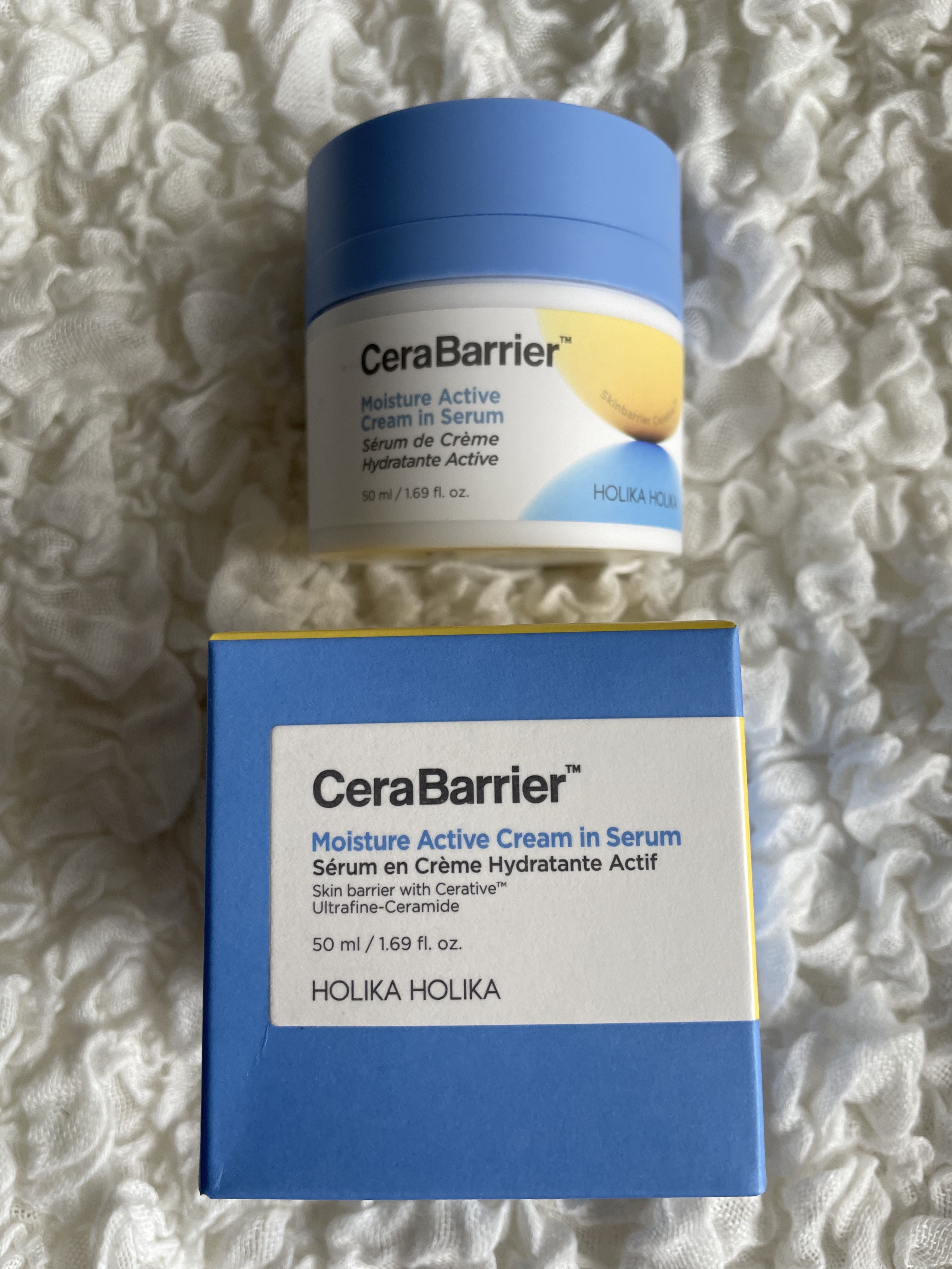 セラバリア　モイスチャーアクティブ　クリーム/HOLIKA HOLIKA/フェイスクリームを使ったクチコミ（2枚目）