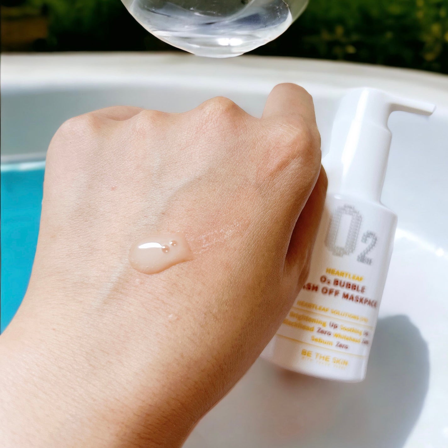 ドクダミオートバブルウォッシュオフマスクパック/be the skin/洗い流すパック・マスクを使ったクチコミ(2枚目)