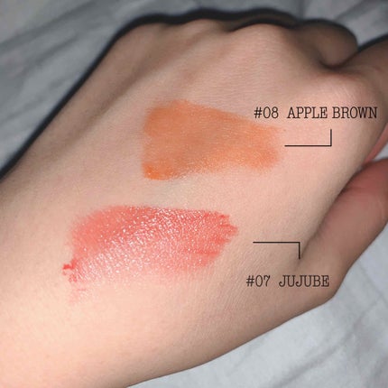 ジューシーラスティングティント/rom&nd/リップティントを使ったクチコミ(2枚目)