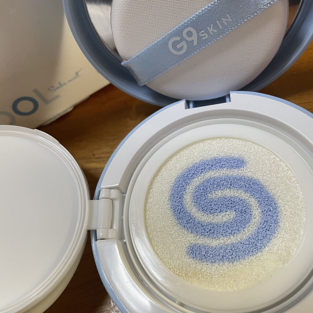 WHITE +UV CUSHION CREAM #COOL/G9SKIN/日焼け止めクリームを使ったクチコミ（2枚目）