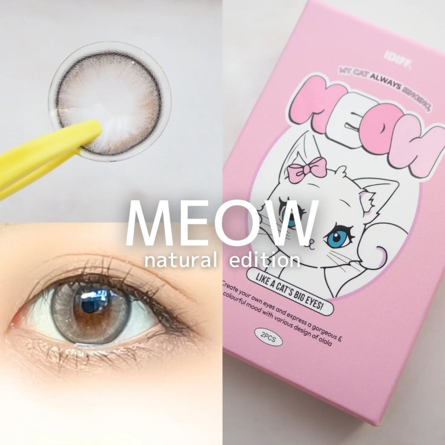 MEOW(ミヤオ) 1month/OLOLA/１ヶ月（１MONTH）カラコンを使ったクチコミ（1枚目）