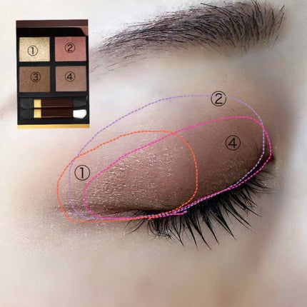 アイ カラー クォード/TOM FORD BEAUTY/アイシャドウパレットを使ったクチコミ(2枚目)