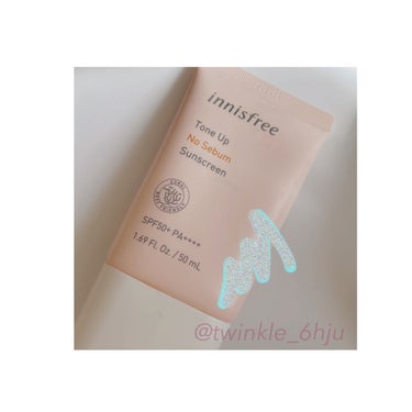 トーンアップ ノーセバム サンスクリーン SPF50+ PA++++/innisfree/日焼け止め・UVケアを使ったクチコミ（1枚目）