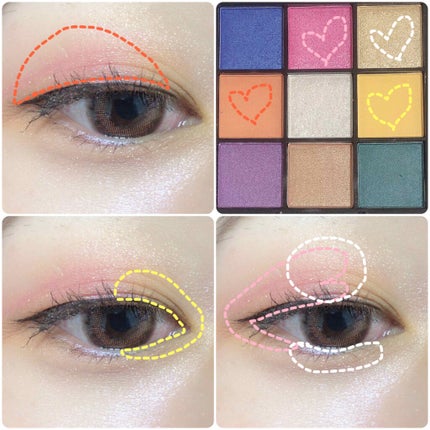 UR GLAM BLOOMING EYE COLOR PALETTE/U R GLAM/アイシャドウパレットを使ったクチコミ(2枚目)