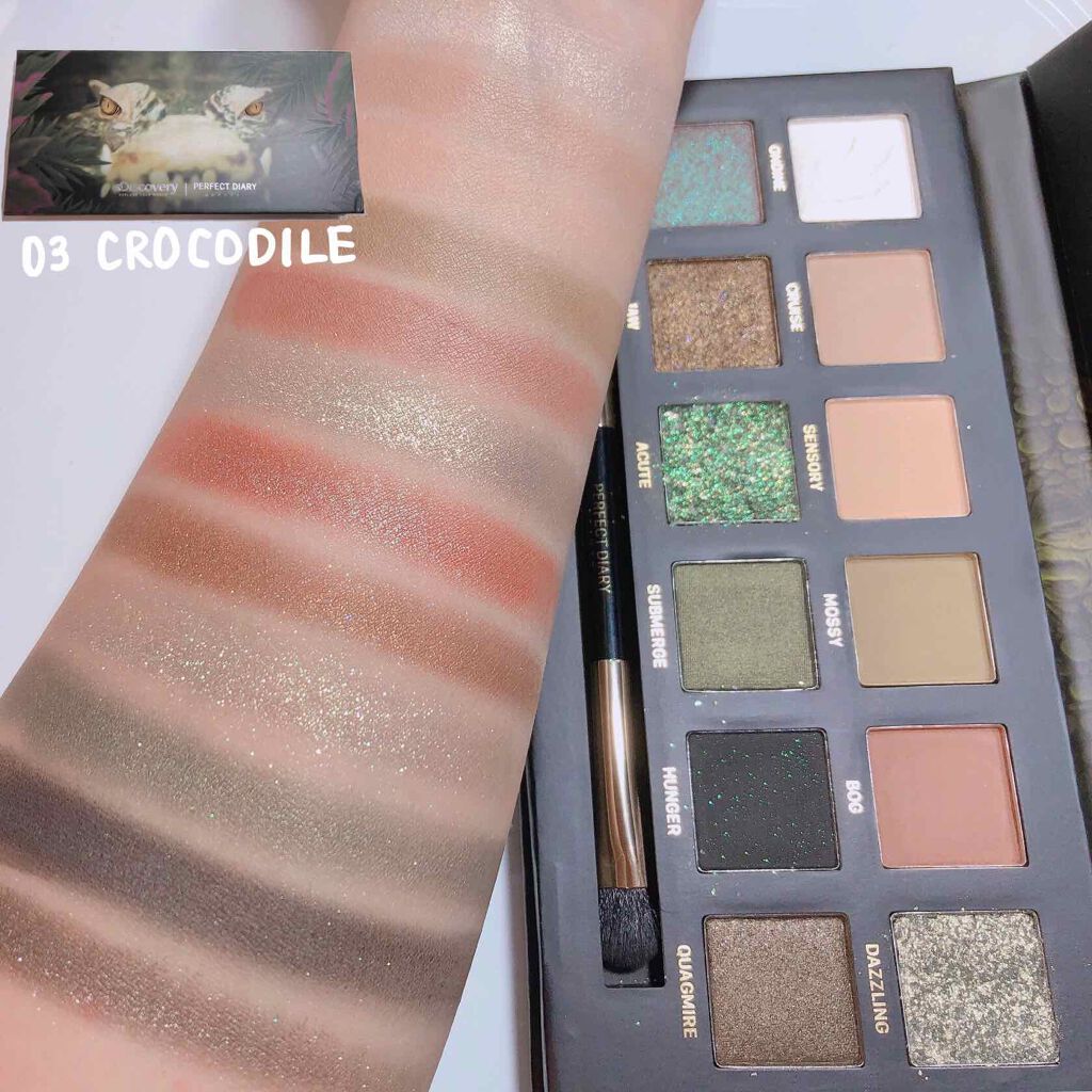 エクスプローラ12色 動物アイシャドウパレット/PERFECT DIARY/アイシャドウパレットを使ったクチコミ（3枚目）