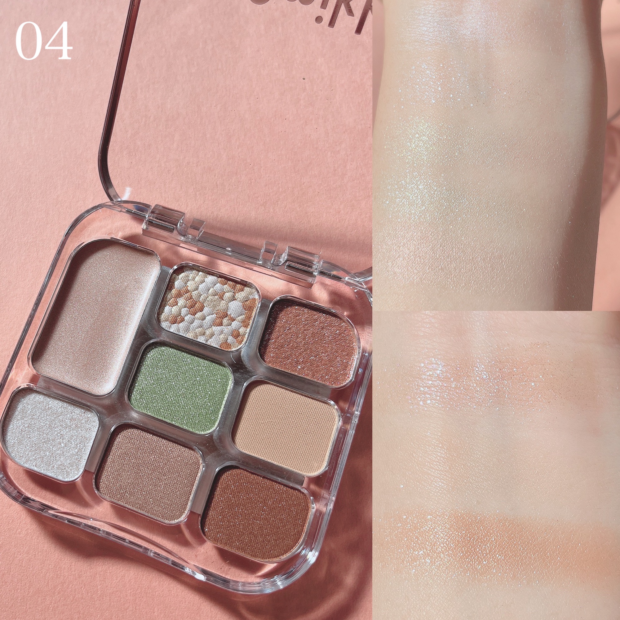 限定アイシャドウパレット】イロミッケ 8色アイシャドウパレット