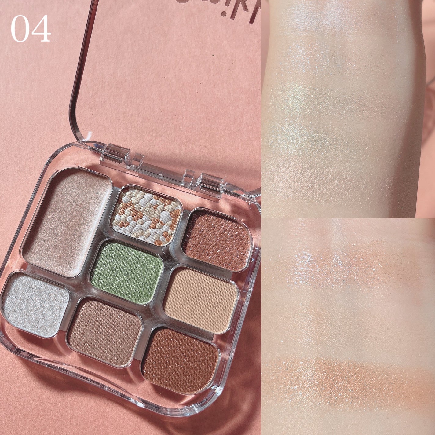 イロミッケ 8色アイシャドウパレット/iromikke/アイシャドウパレットを使ったクチコミ(5枚目)