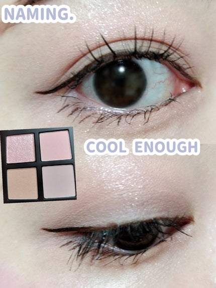 NAMING. COOL ENOUGHのクチコミ「NAMING.のアイシャドウ COOL ENOUGHです。
4色パレットで、鏡付きです。
9.....」(1枚目)
