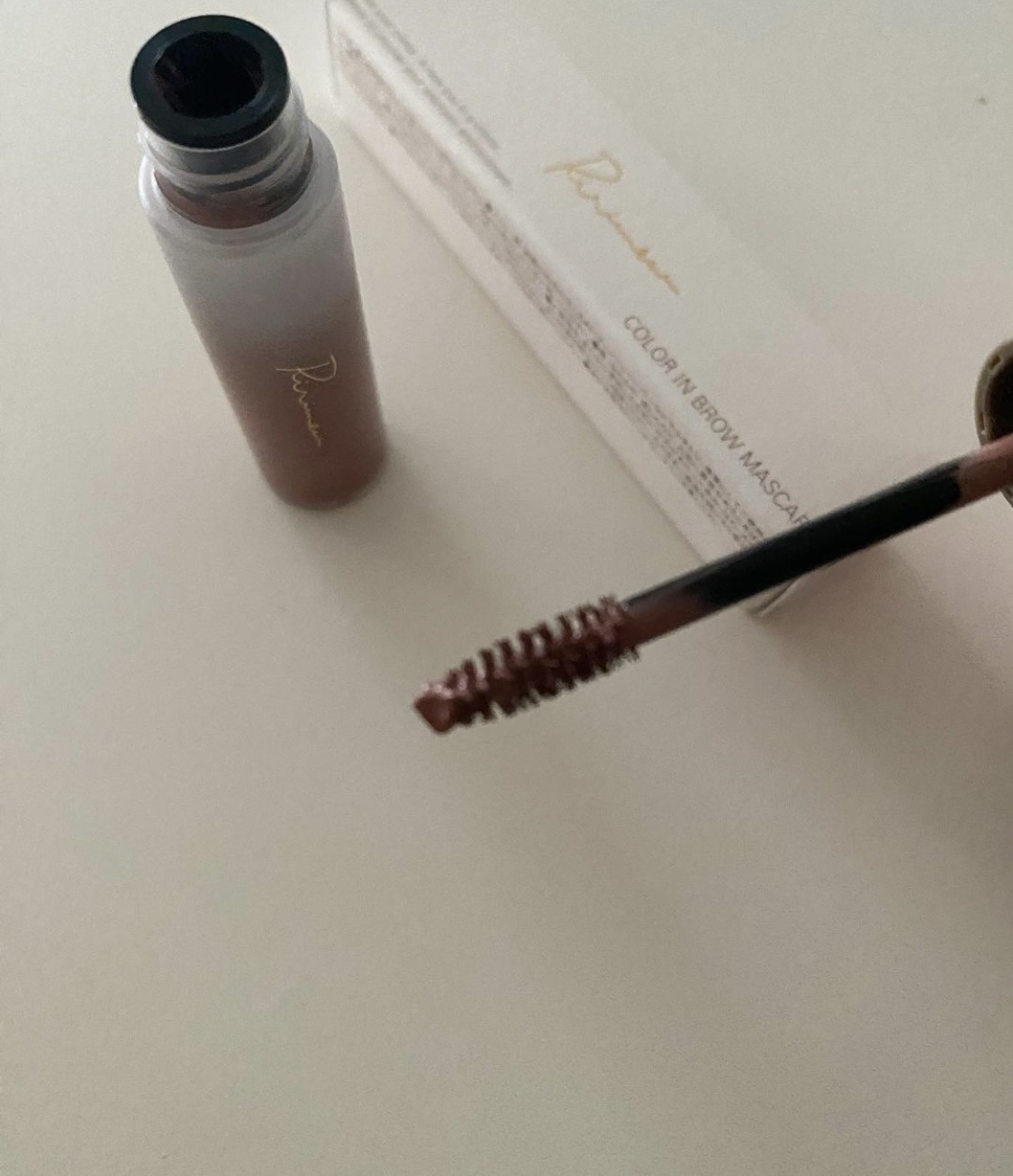 カラーインブロウマスカラ/Ririmew/眉マスカラを使ったクチコミ（2枚目）