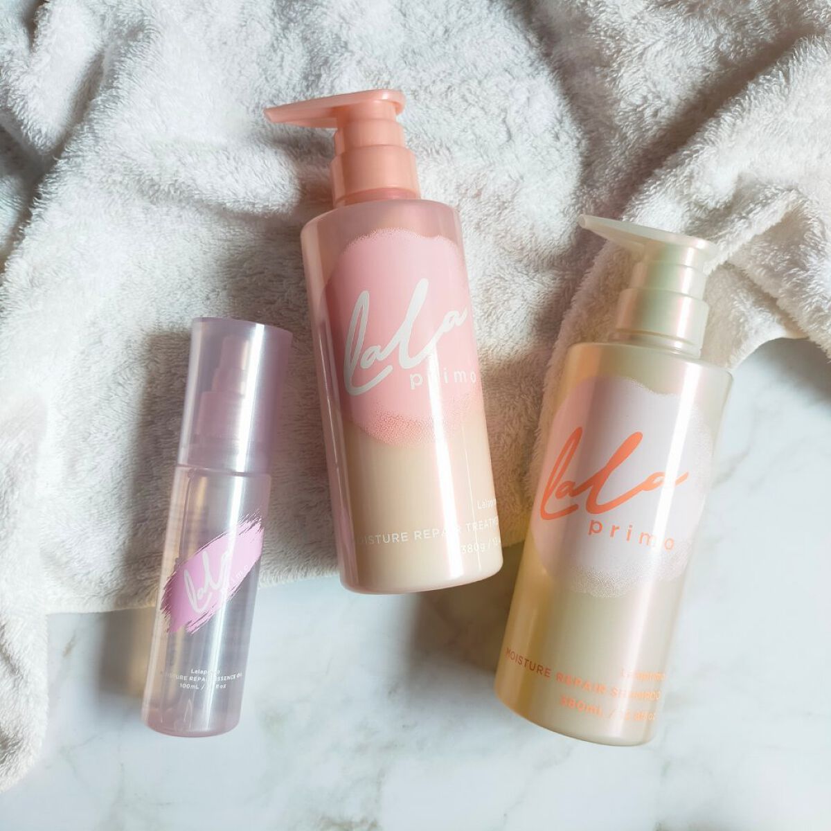 ララプリモ モイスチャーリペア シャンプー／トリートメント/ララプリモ /市販シャンプーを使ったクチコミ（1枚目）